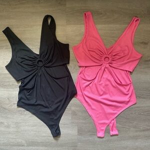 Rue21 Bodysuit Set in Black and Pink